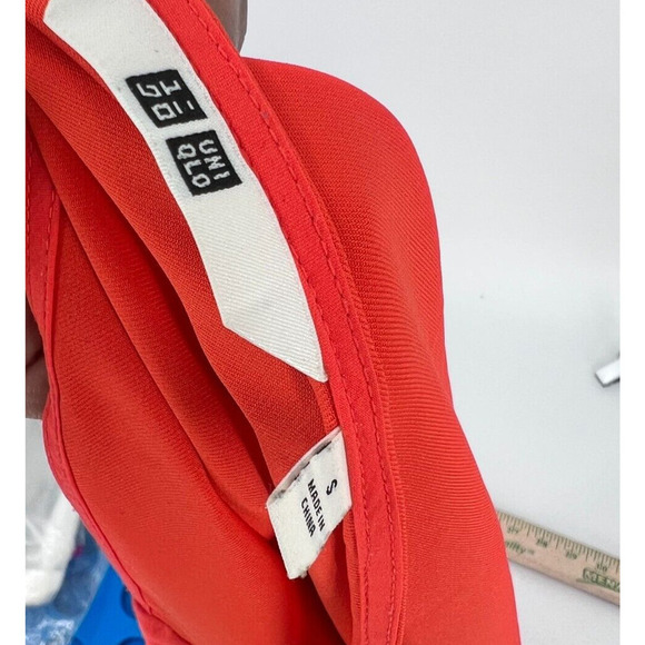 Uniqlo Drape A-line V-Neck Camisole Tank Top Red Women's Small - Picture 5 of 6
